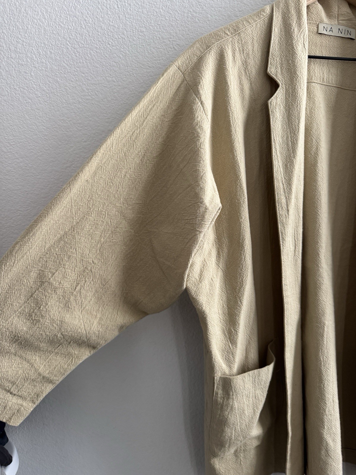 Na Nin Charlie Waffled Cotton Blazer One Size