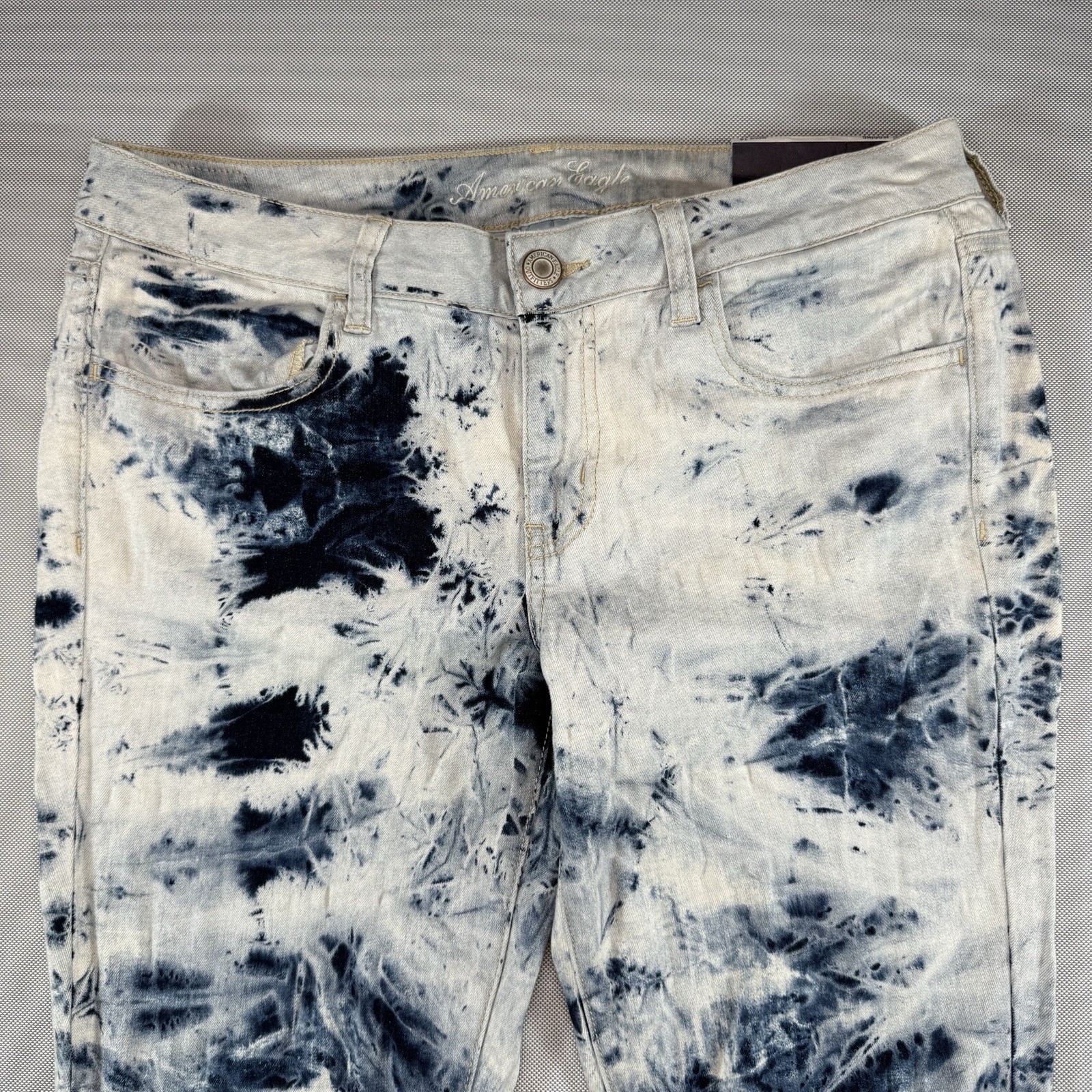 American Eagle Outfitters Jegging Womens 14 Regular Tie Dye Super Stretch Jeans