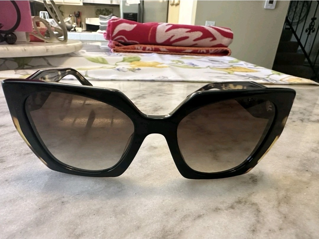 PRADA PR 15WS 3890A7 Black Medium Tortoise Grey Gradient 54mm Women’s Sunglasses