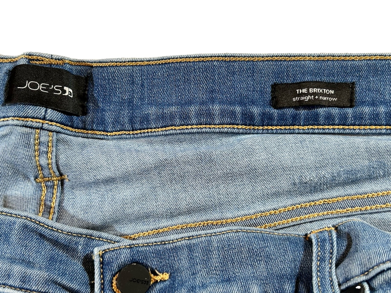 JOE’S Mens 42×30 The Brixton Straight + Narrow Stretch 5-Pocket Distressed Jeans