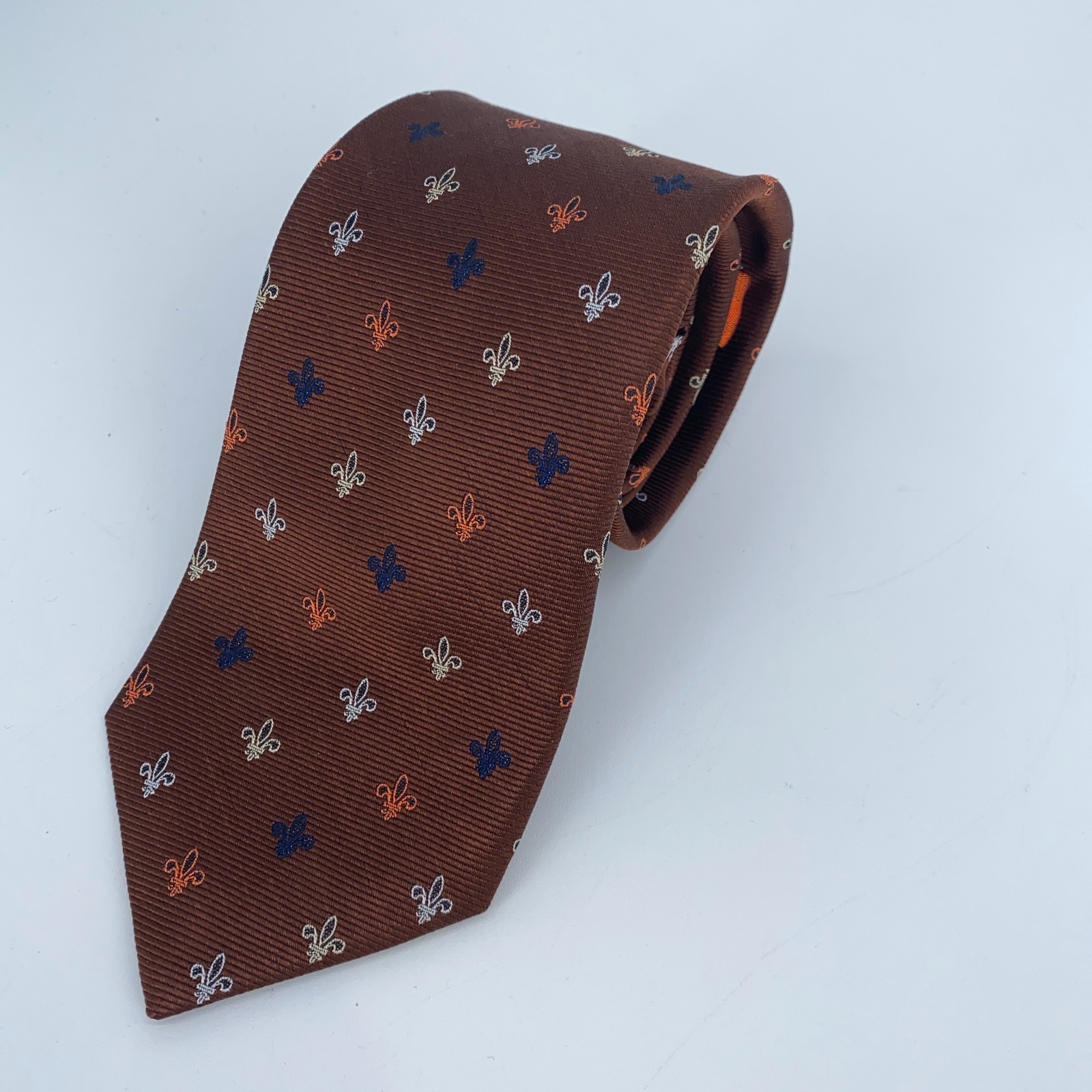 Eton Tie Men One Size Multi Patterned Silk Classic Luxury Necktie England Made