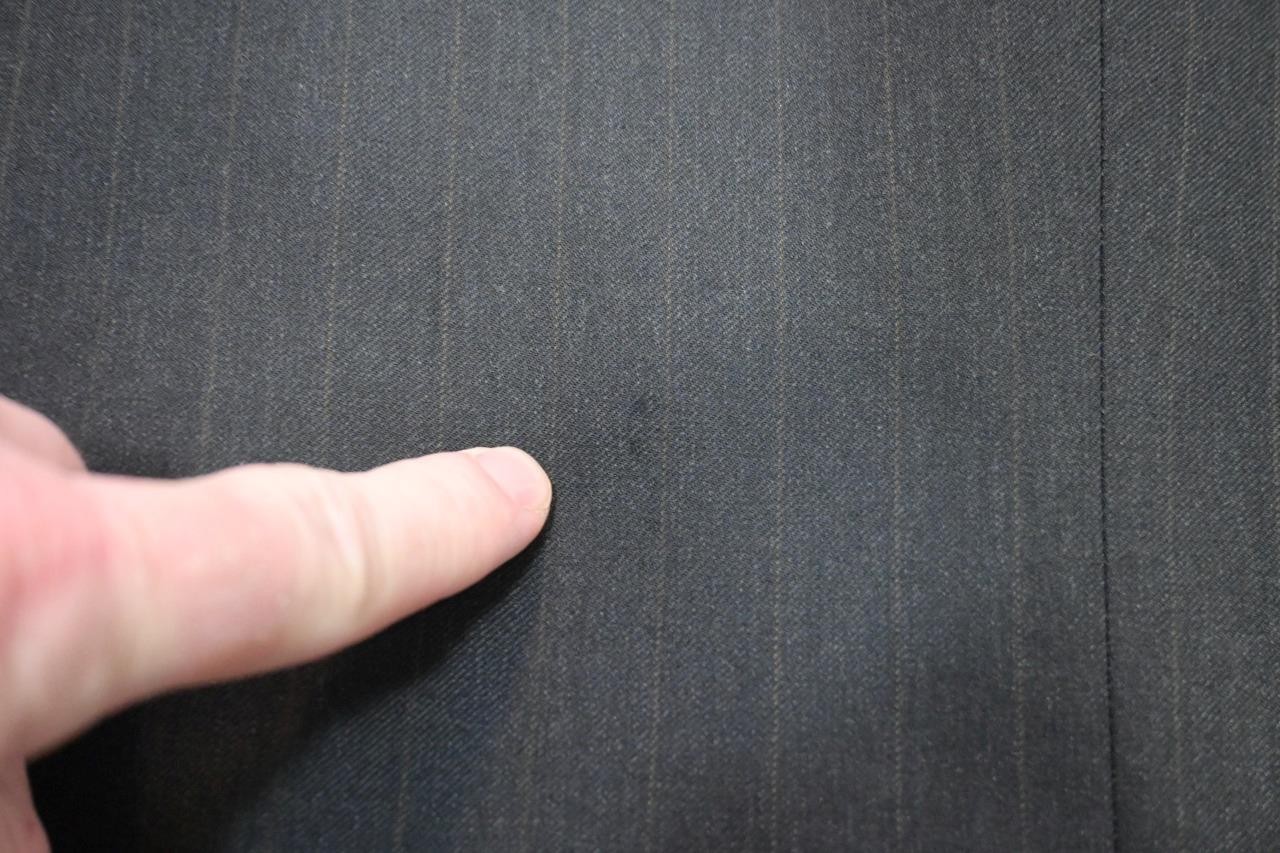 Jos A Bank 100% Wool Striped 2 Piece Suit Pants Jacket Mens Sz 34 x 31 40 R
