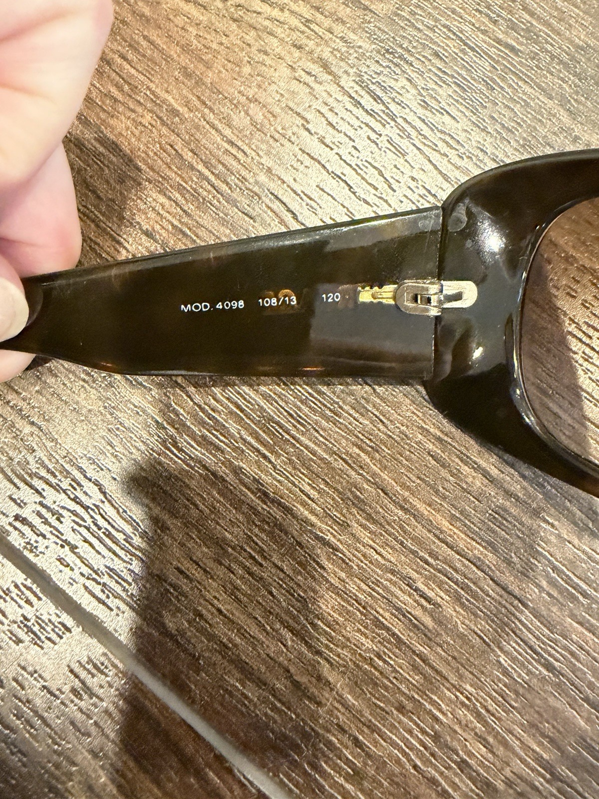 Versace MOD 4098 Shield Sunglasses Tortoise Shell Brown Gradient Lens Women
