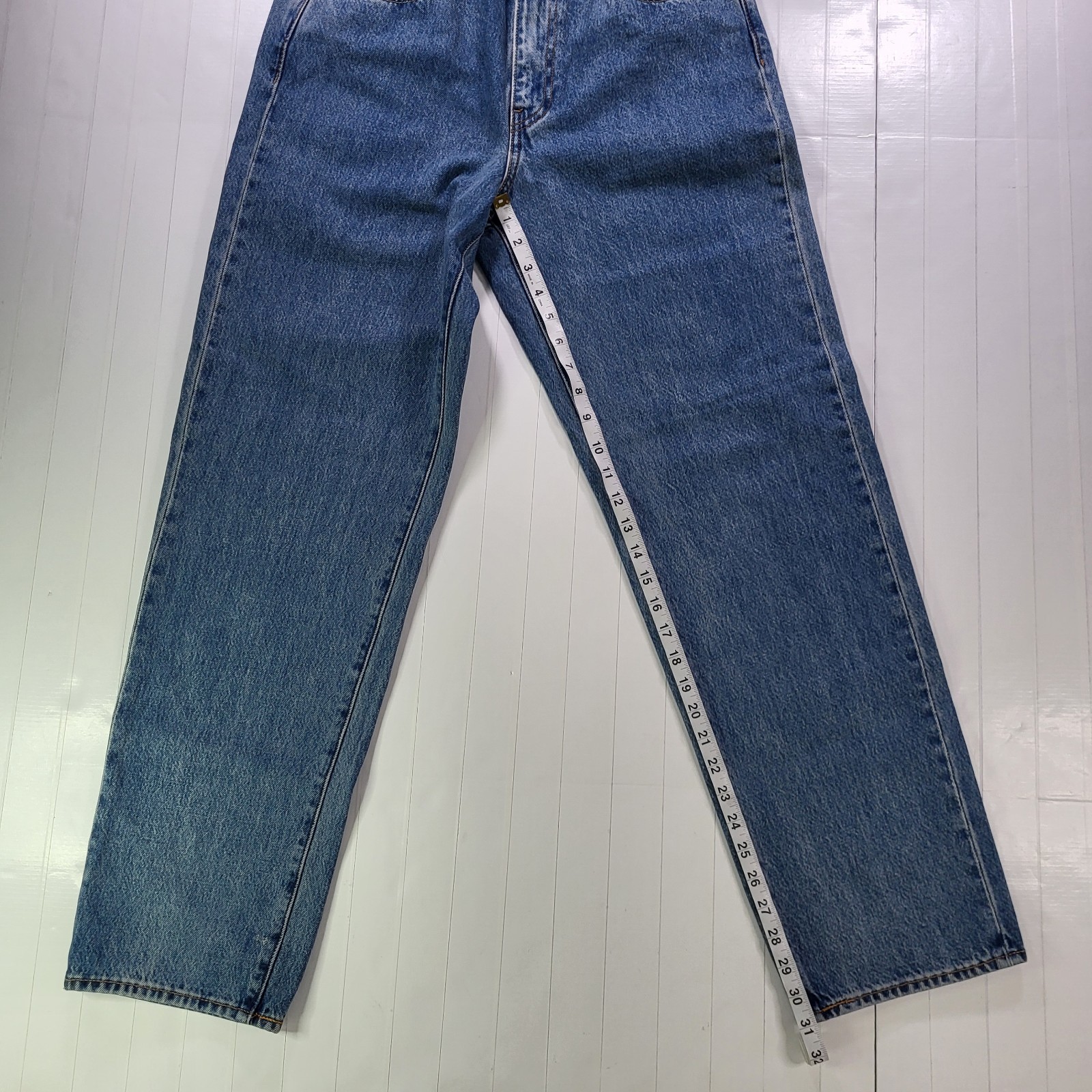 Levis Premium 568 Loose Straight Jeans 30×32 New Mens Blue 0 Cotton With Tags