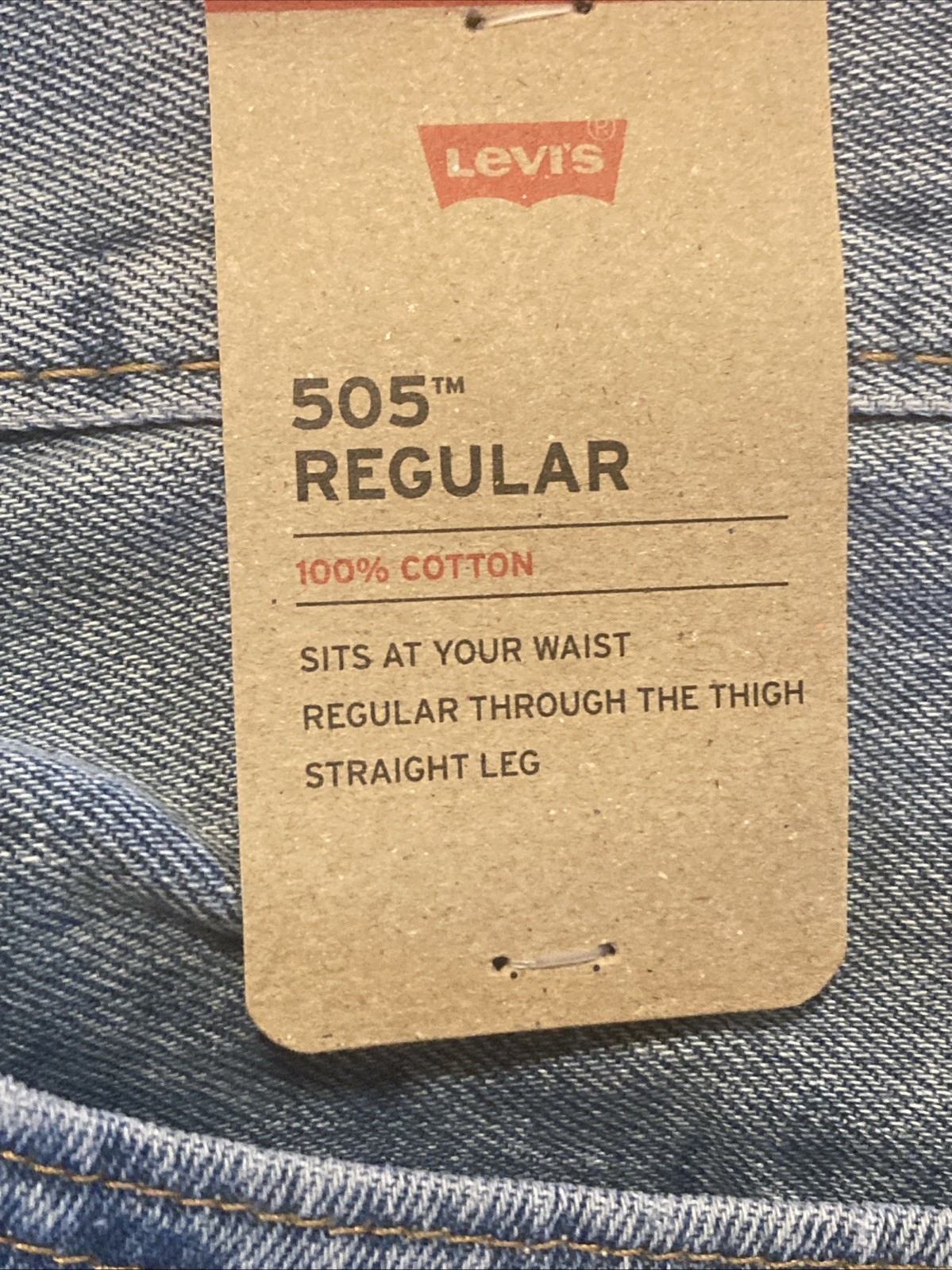 Levi’s Mens SIZE 30 X 32 505 Regular Light Stonewash