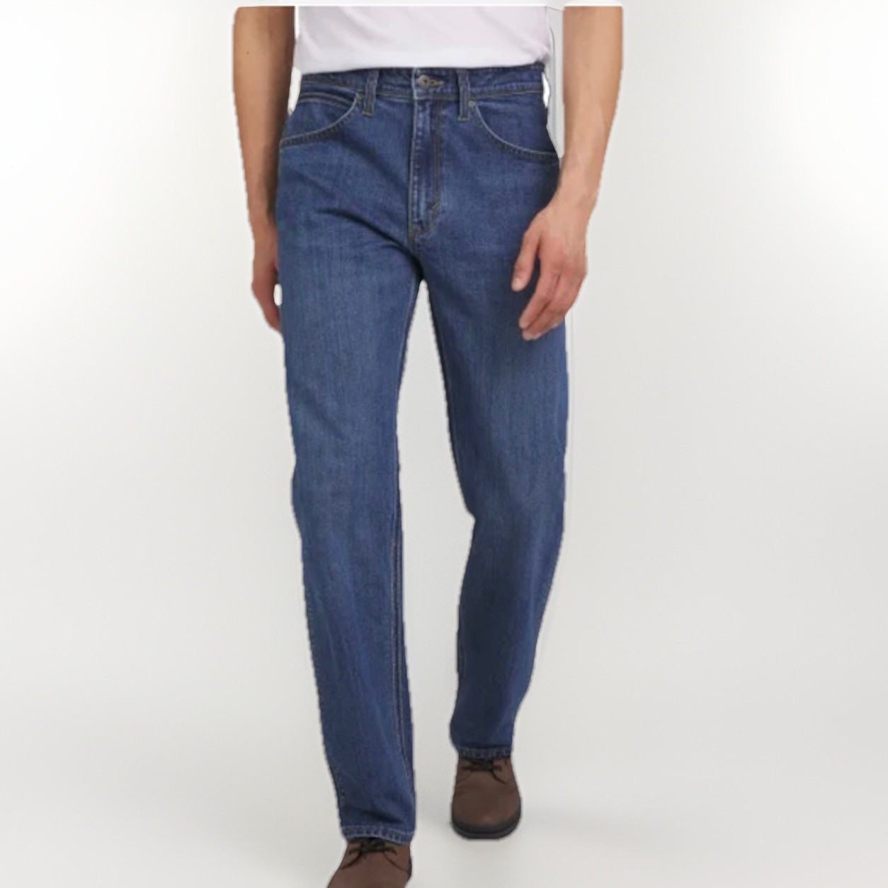 Wrangler Men’s Regular Fit Regular at Seat & Thigh Pants | Blue | 34W x 29L