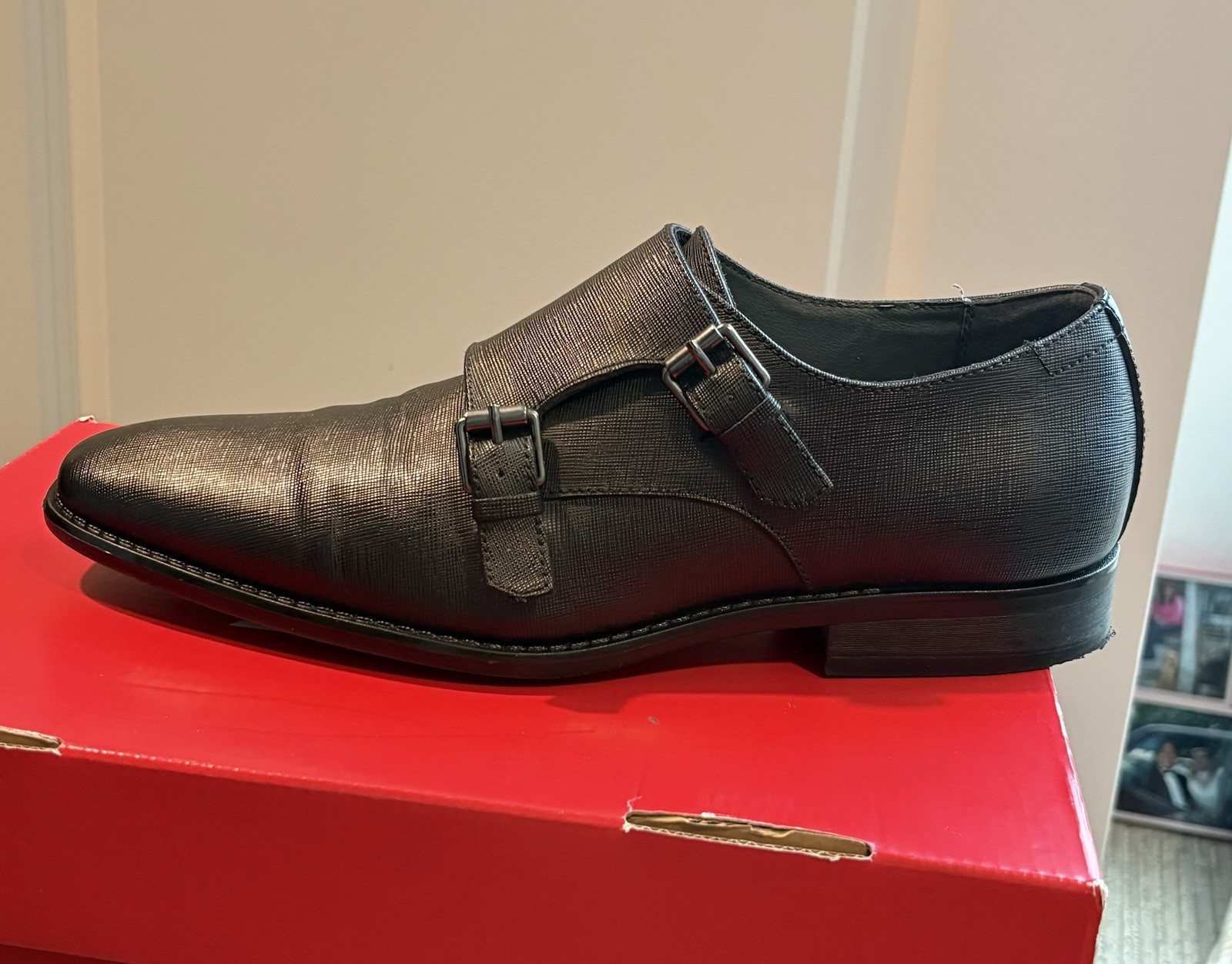 CALVIN KLEIN ITALY Collection Double Monk Strap Shoes US 10.MSRP $200