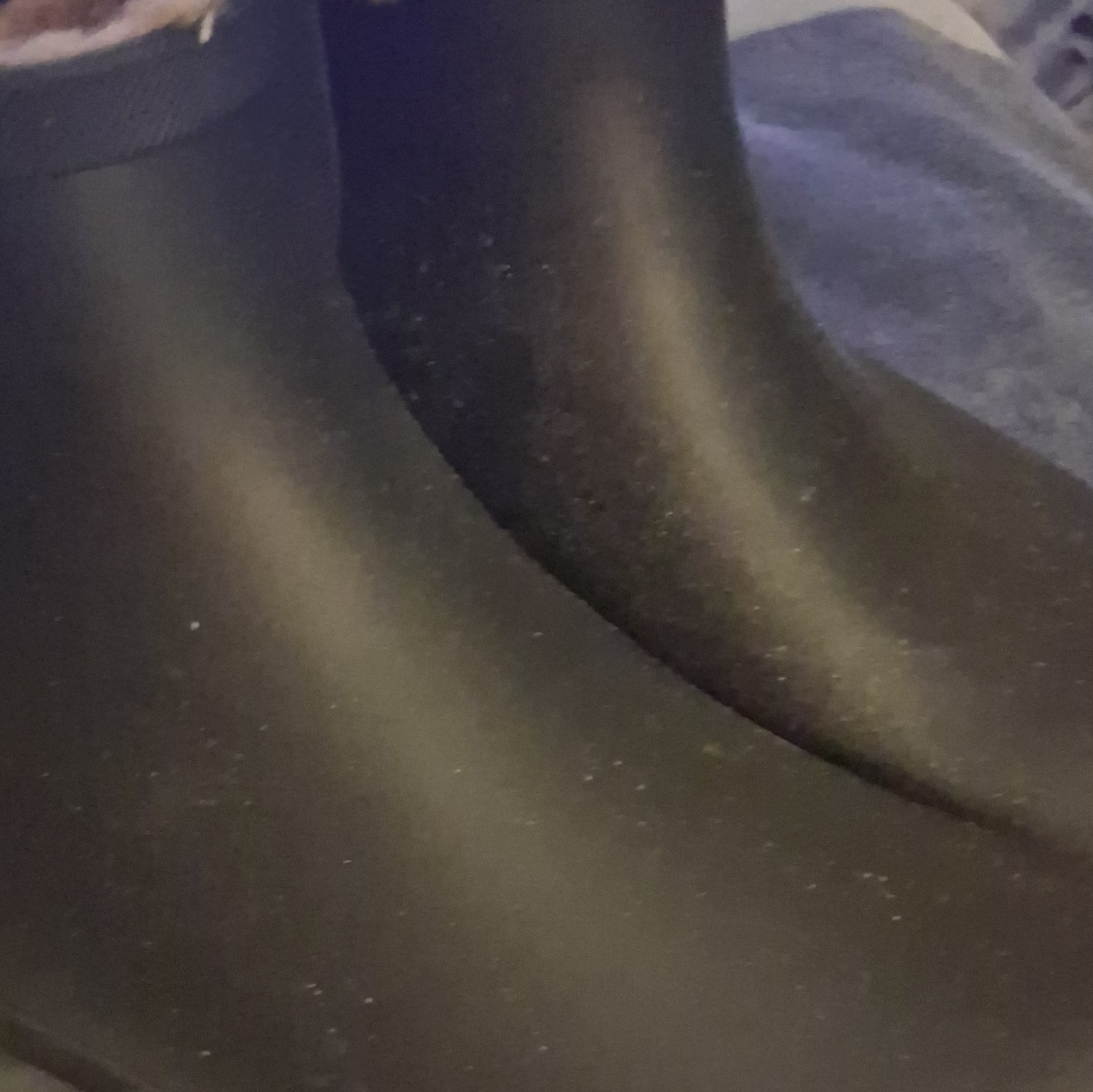 Chooka Women’s Black Chelsea Ankle Bootie Slip-On Almond Toe Faux Fur Lined 9