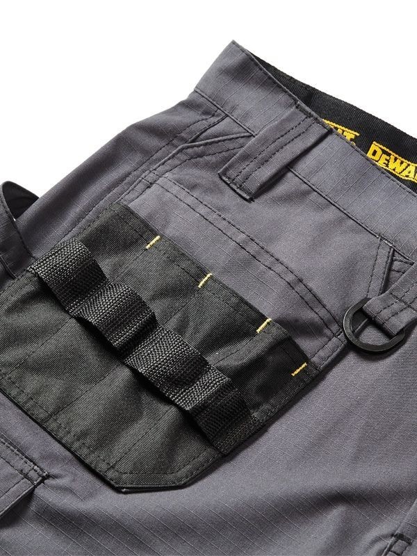DeWALT Cheverley grey rip-stop cargo holster multi-pocket work shorts