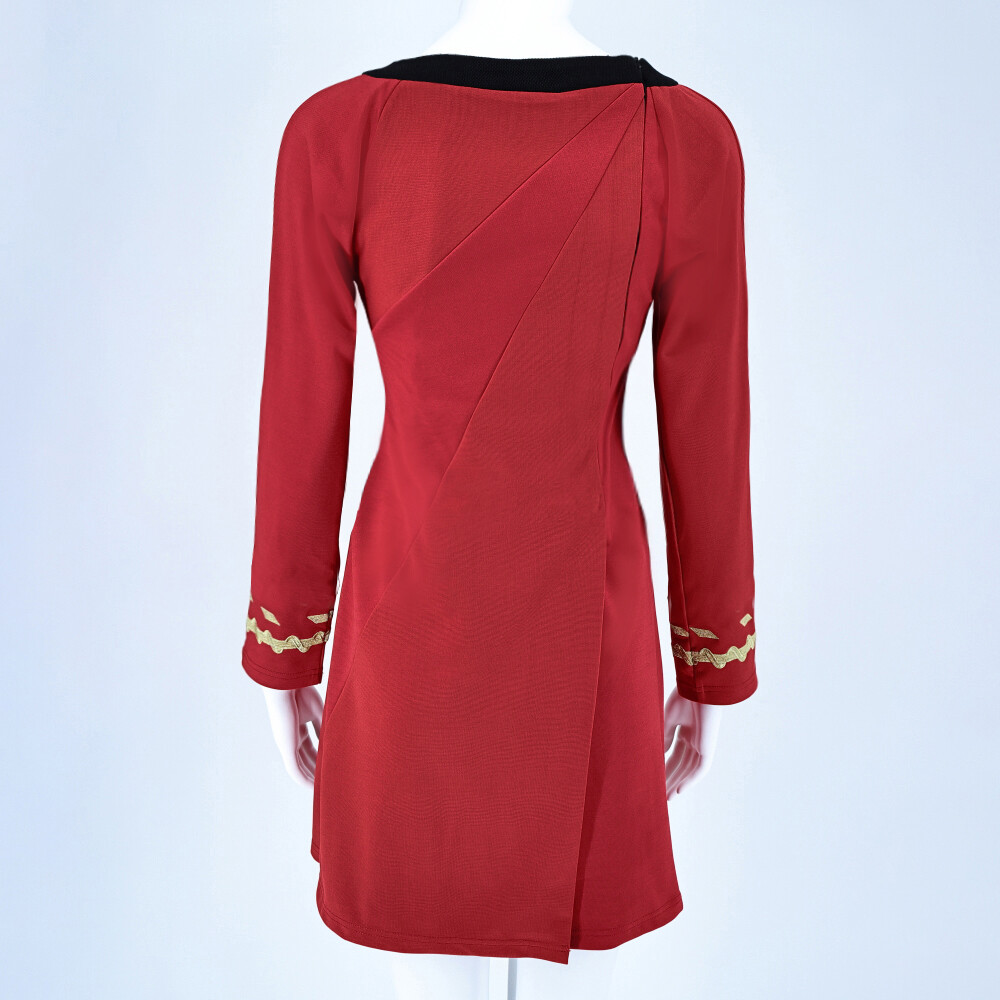 The Original Series Female Duty Red Dresses Cosplay Starfleet Uniform Costumes