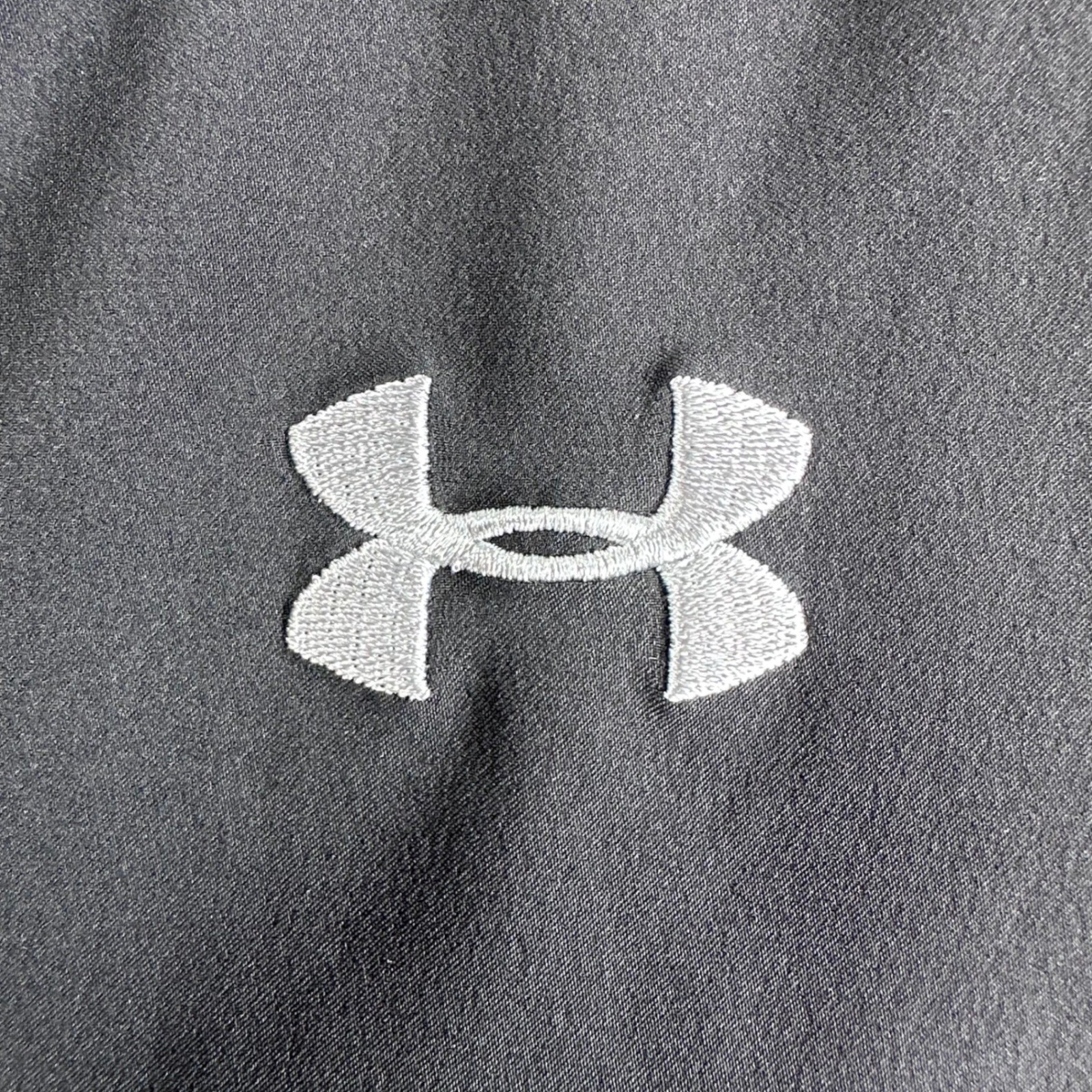 Under Armour Windbreaker Mens XXL 2XL Black Grey Newks Horse Racing Quarter Zip