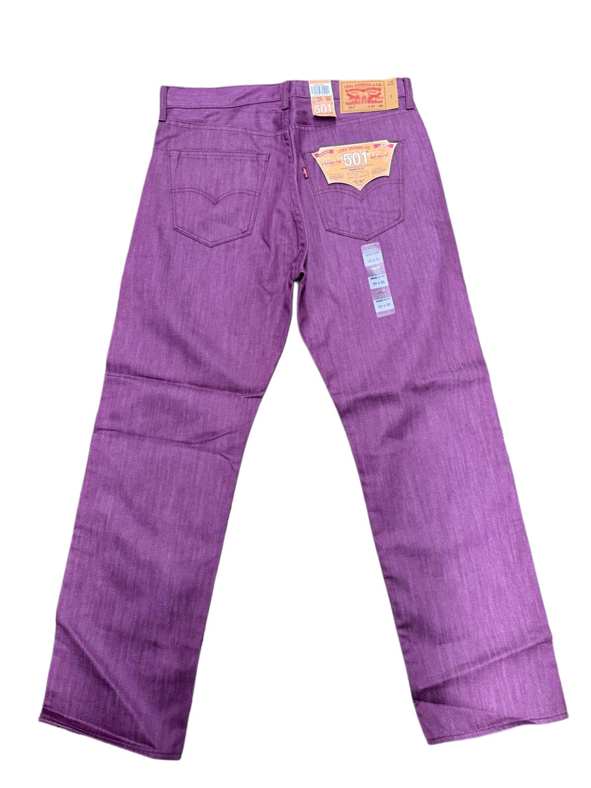 Levi’s Men’s 501 Original Shrink to Fit Jeans Color Purple 005012404