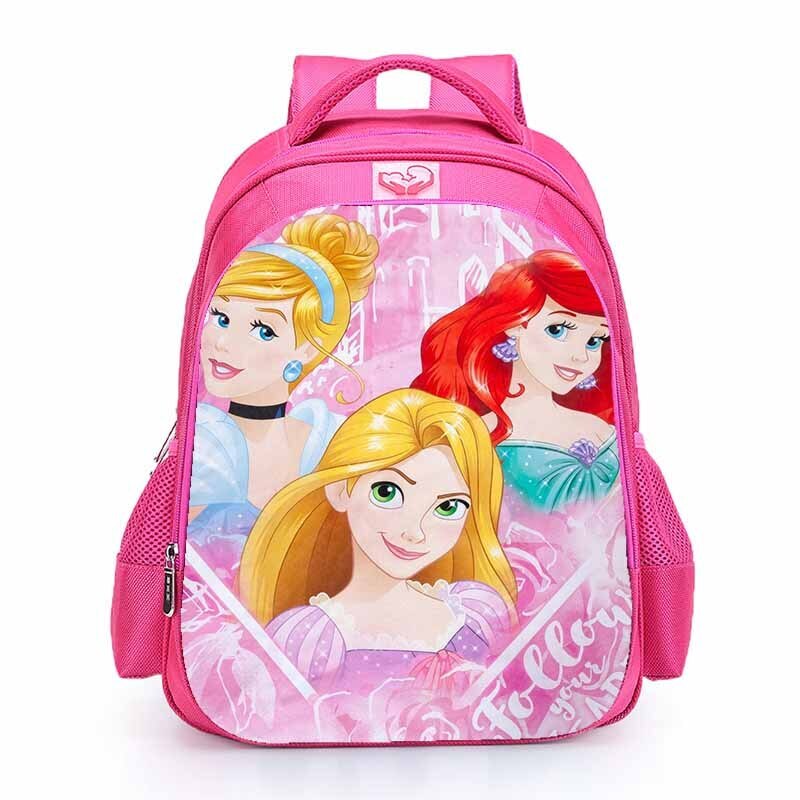 16“ Snow/White Princess Kids Backpack School Shoulder Bags Daily Bags Mochila