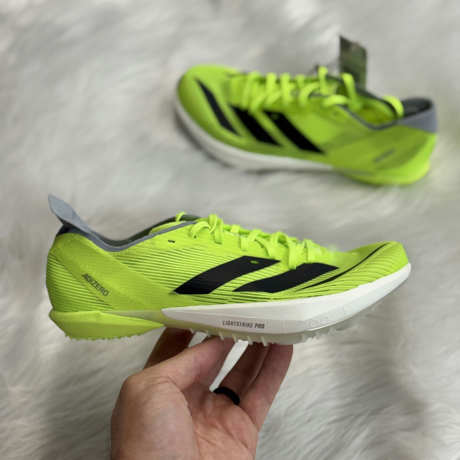 Adidas Adizero Ambition Lemon Black Silver Mens IH5798 NEW Sz 5.5 / WMNS 6.5