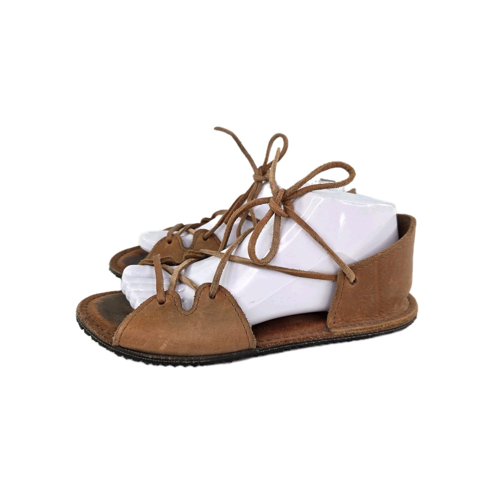 Medieval Renaissance Nativearth Gladiator Sandals US 8 Womens Brown Lace Shoes
