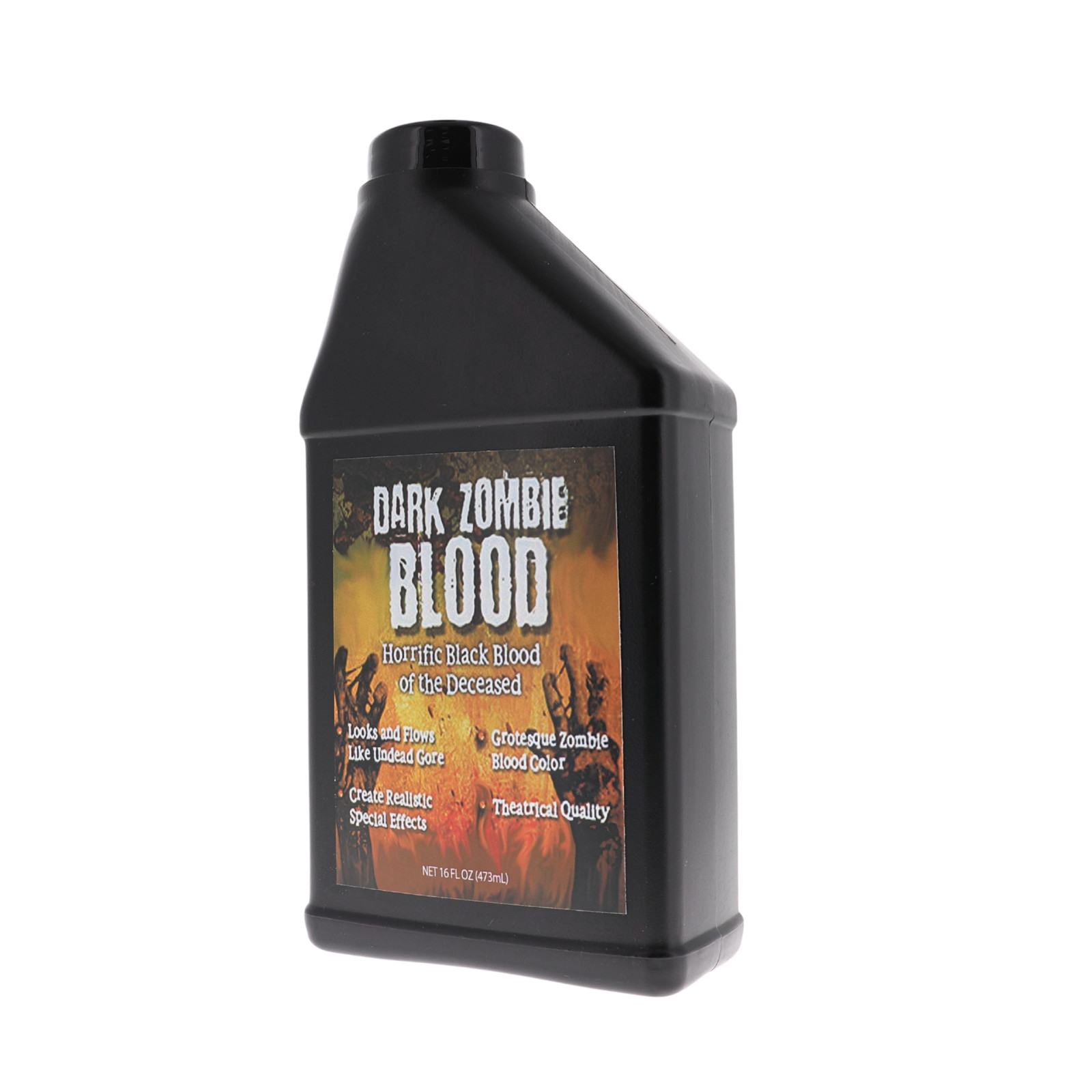 Dark Zombie Blood – 16 fl oz Bottle Ultra-Realistic Black Fake Blood Halloween