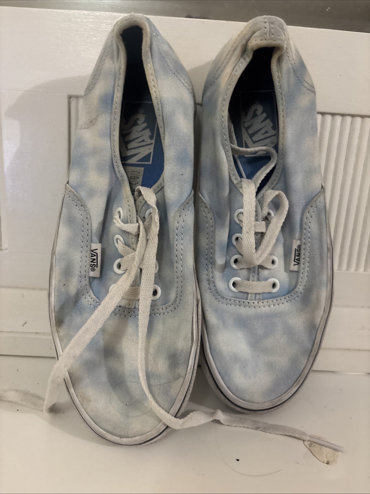 Blue tie dye Vans M 6 / W 7.5