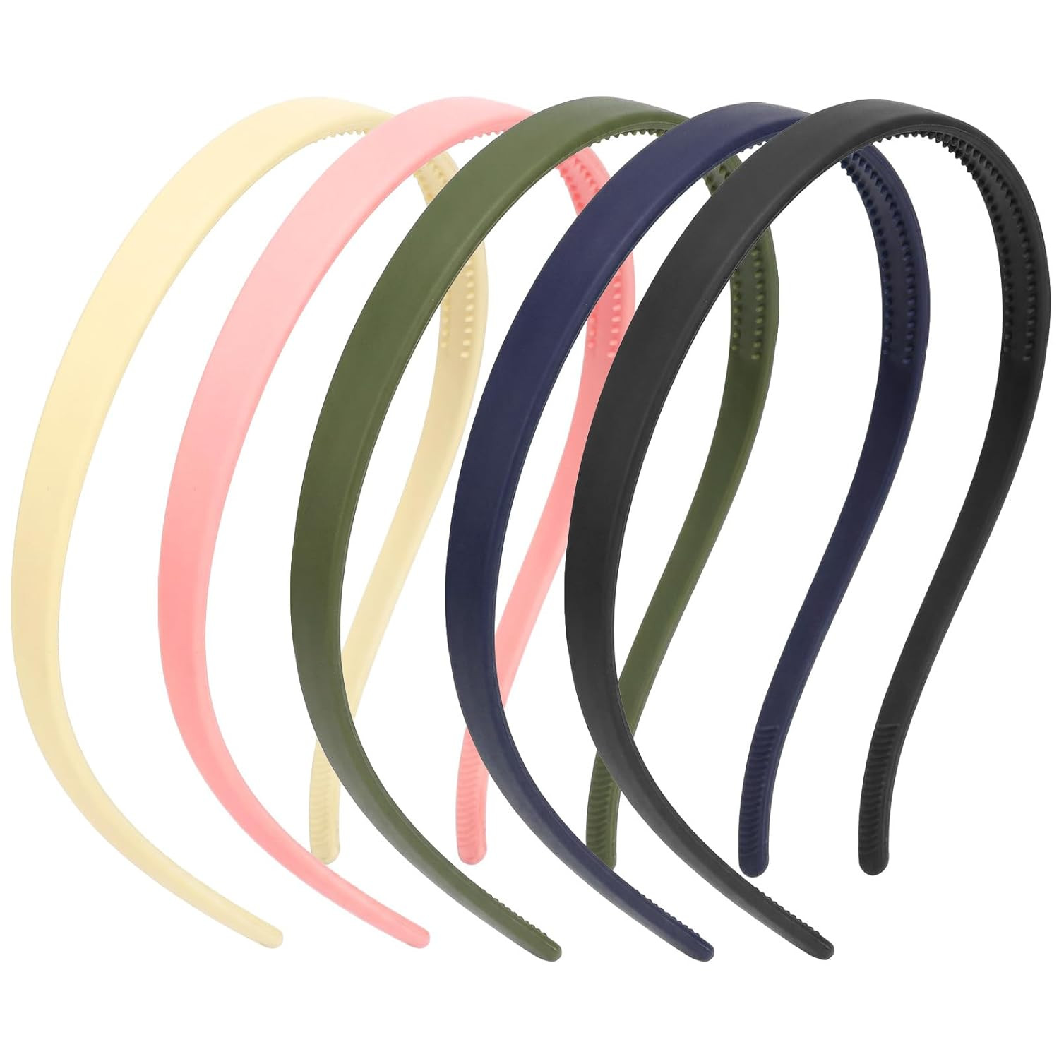5 Pcs Headbands for Glasses Wearers Flex No Pressure Hairbands Square Sunglasses