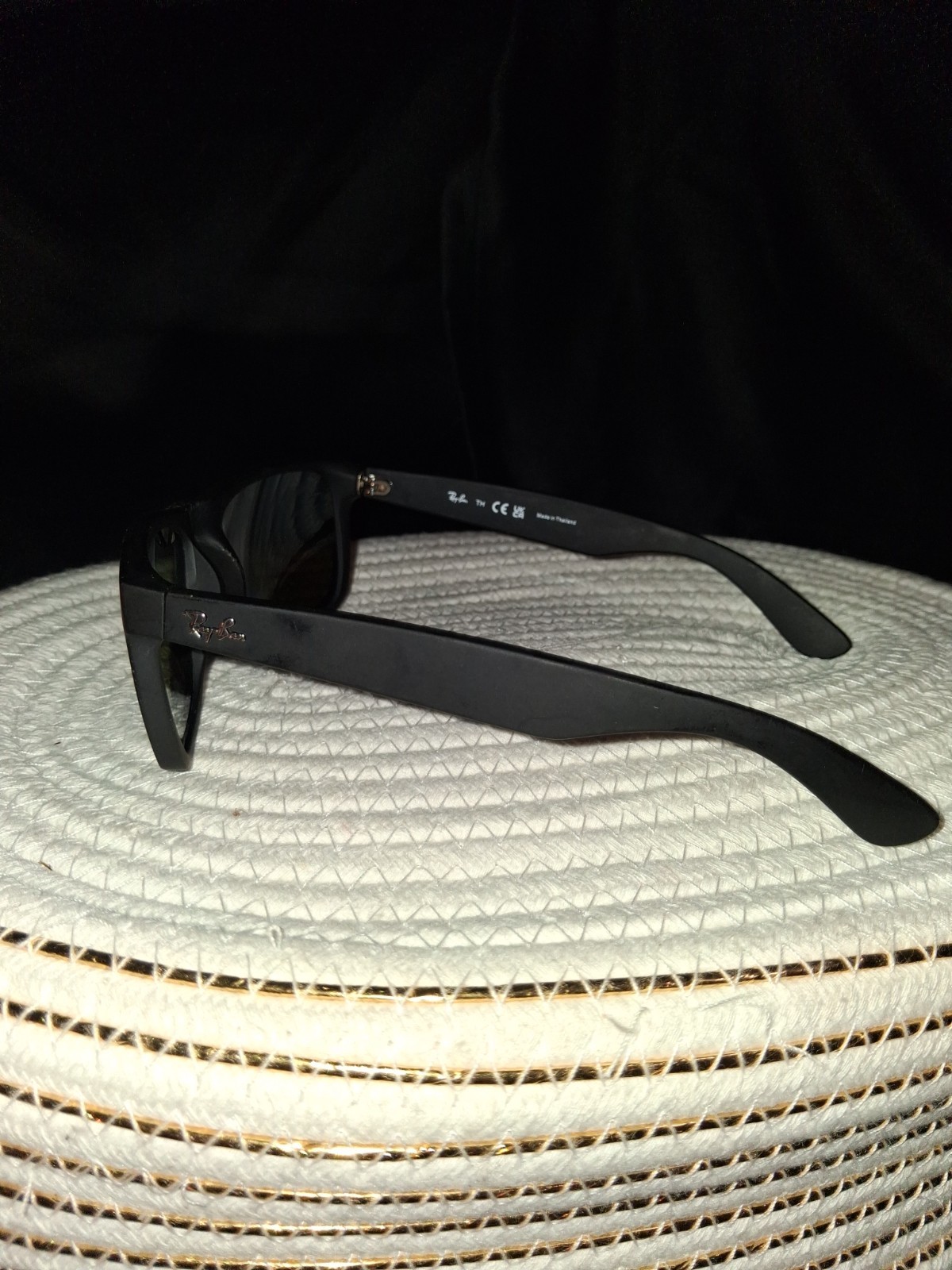 Ray-Ban Justin RB4165 Black Frame Blue Mirrored Sunglasses 54-16