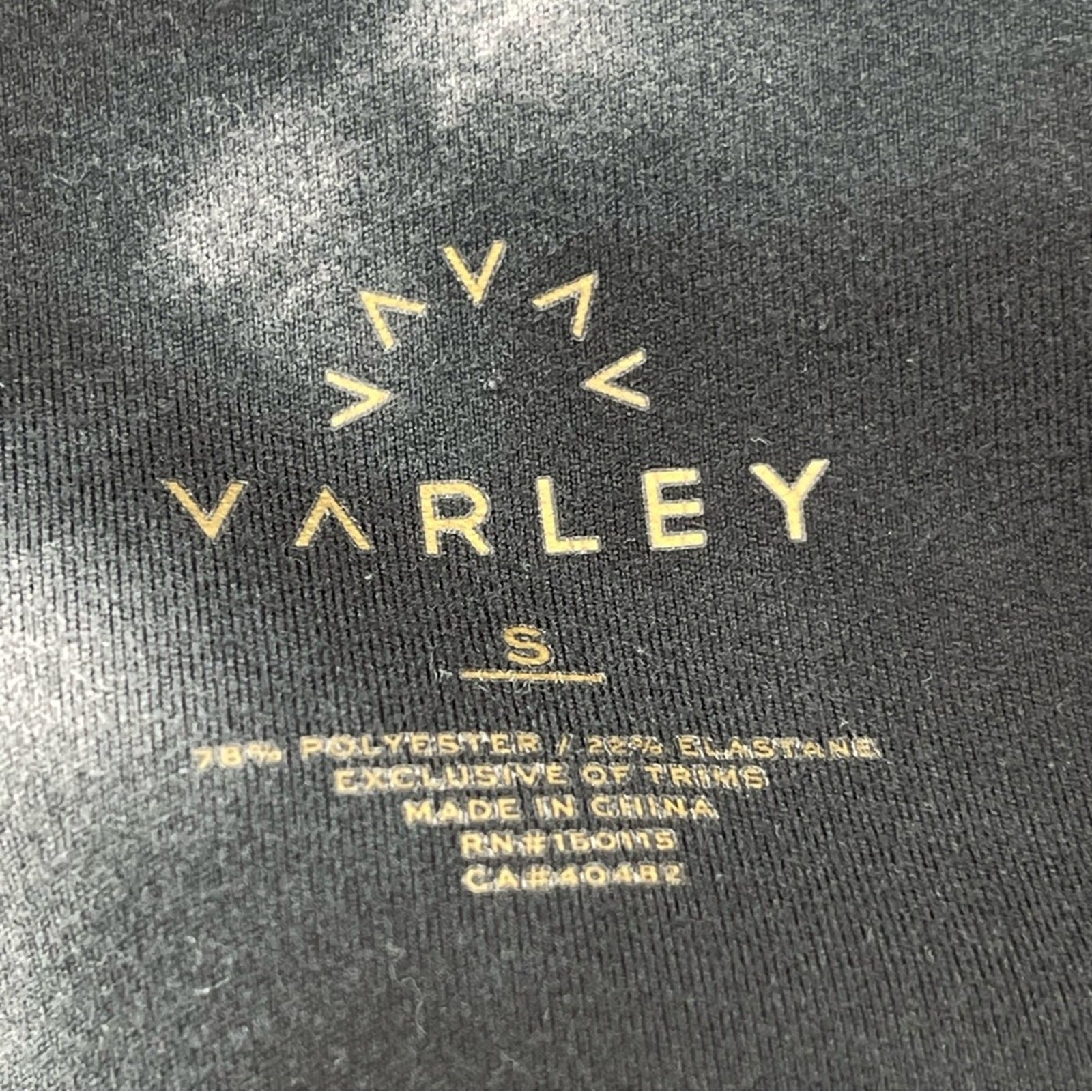Varley Century Legging Leyland Black Marble Look Sporty High Rise Leggings