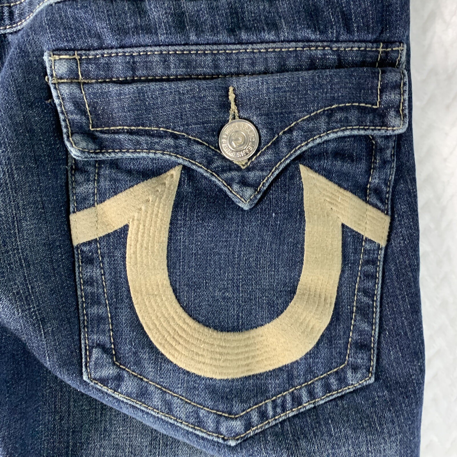 True Religion Jeans Mens Billy Straight Leg Size 36