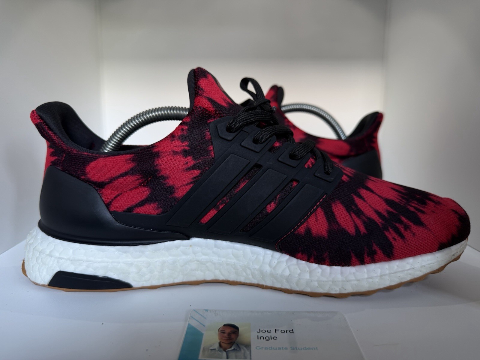 Adidas Ultra Boost Nice Kicks No Vacancy Size 9.5 Red Black Tie Dye Near Mint