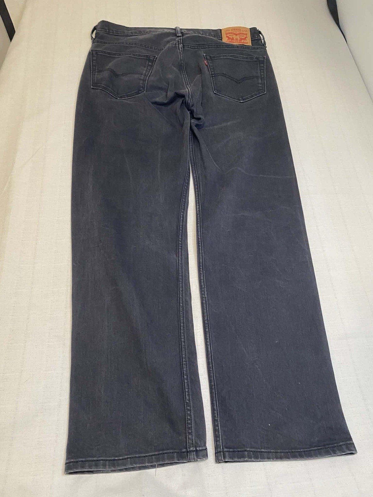 Levi’s 569 Men’s Gray Dark Wash Straight Fit Jeans Cotton Denim Skater Grunge