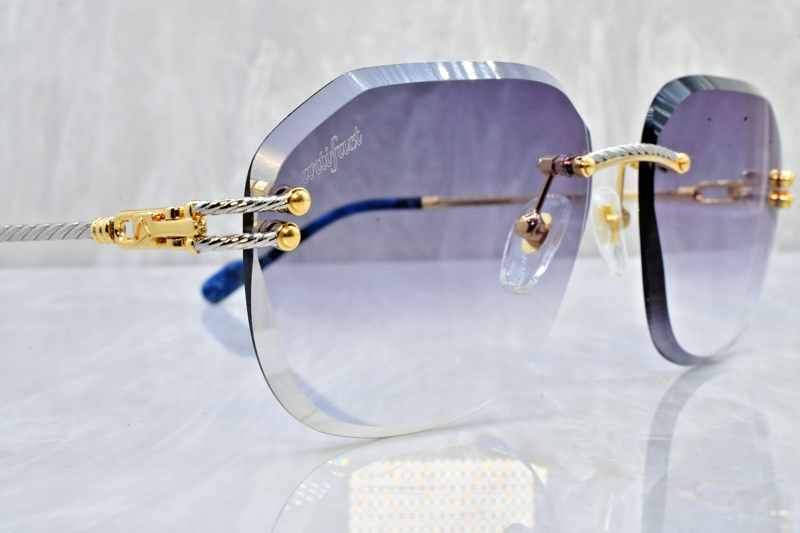 Artifact “Rope Line” Sunglasses Model 504/1 smoke cartier Gradient Bi color