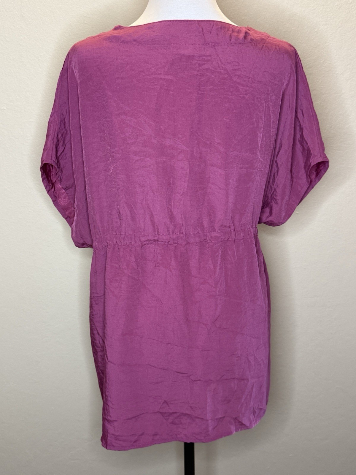 Liz Lange Maternity XXL pink empire waist cinch blouse spring summer