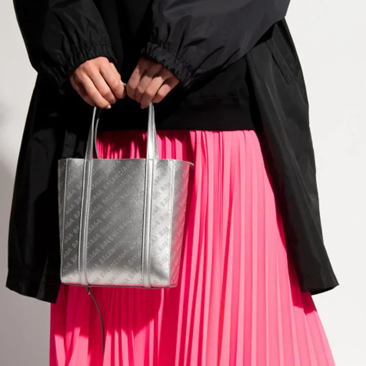 Balenciaga Everyday Slogan Print Tote Bag Handbag Women’s 7.4×3.7×8.6 in