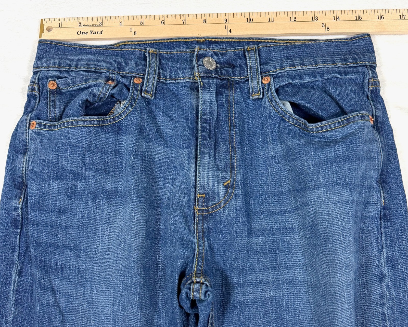 Levi’s 527 Slim Bootcut Jeans Mens 32×30 Medium Wash Blue Denim