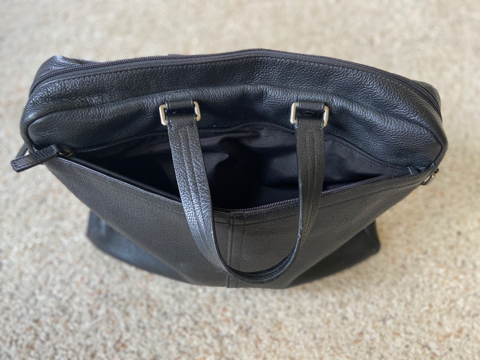 Genuine Coach Camden Leather 2 Way Zip Top Business Bag Large Capacity – MINT