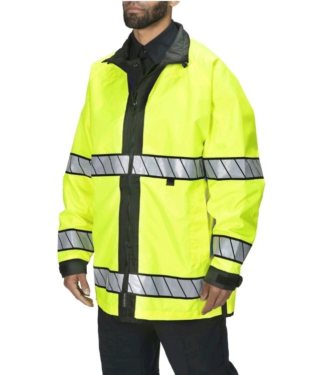 🛑Blauer 233R B.DRY Reversible Rain Jacket Hi-Vis Yellow SAFETY NWT L WORKWEAR