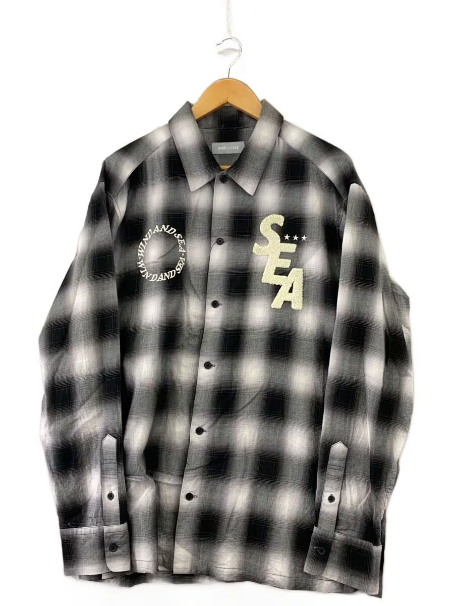 WIND AND SEA Long Sleeve Shirt 3rd Anniversary L Cotton GRY Ombre CK WDS BYT RS