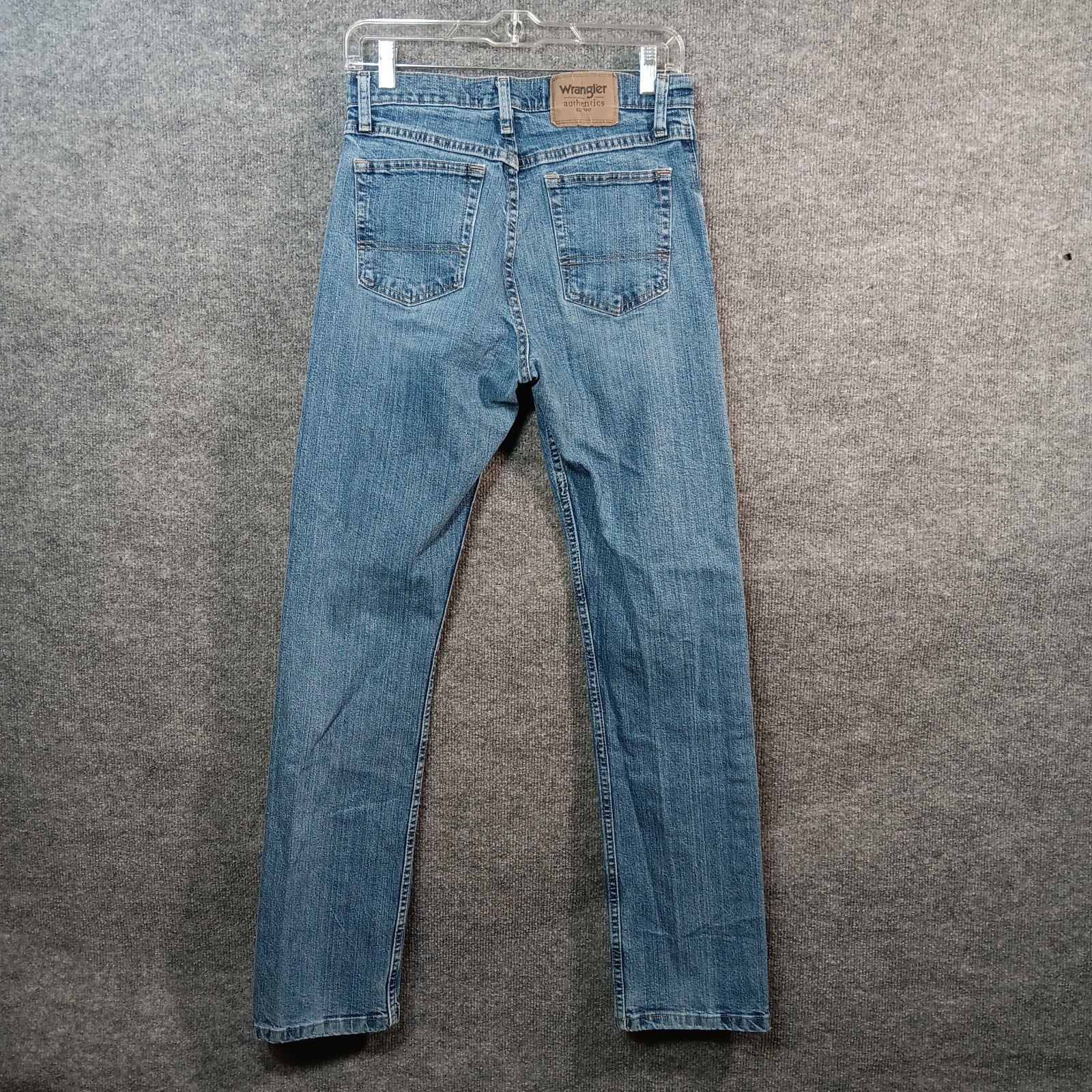 Wrangler Authentics Straight Leg Jean Blue Denim Cotton Stretch Medium Wash