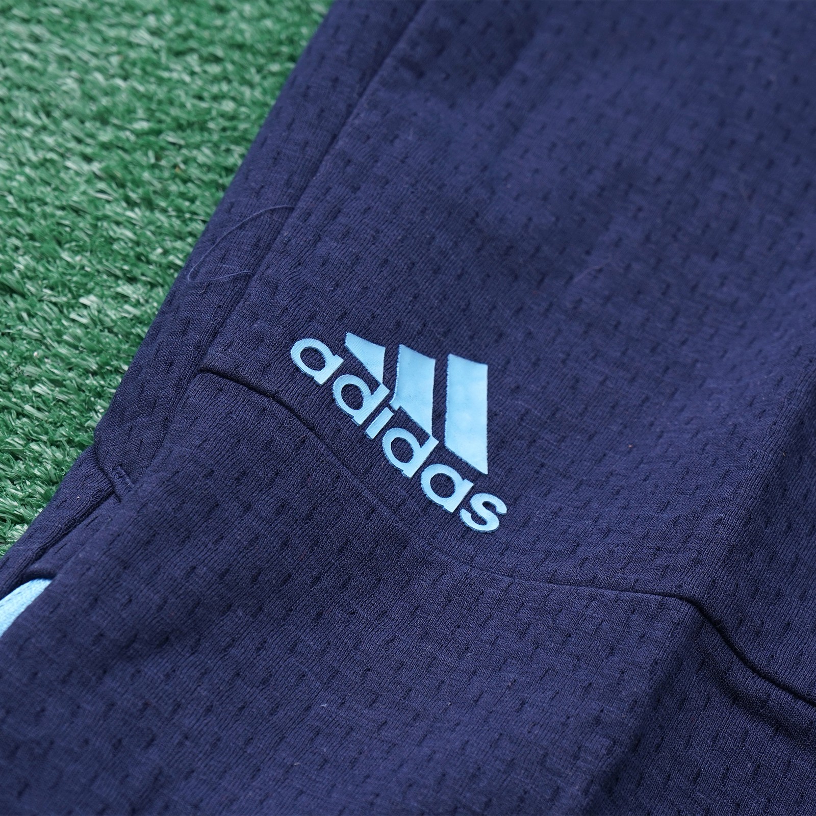 Adidas Men’s Navy Blue Light Blue 2018 Sideline Squad OH Tapered Pants