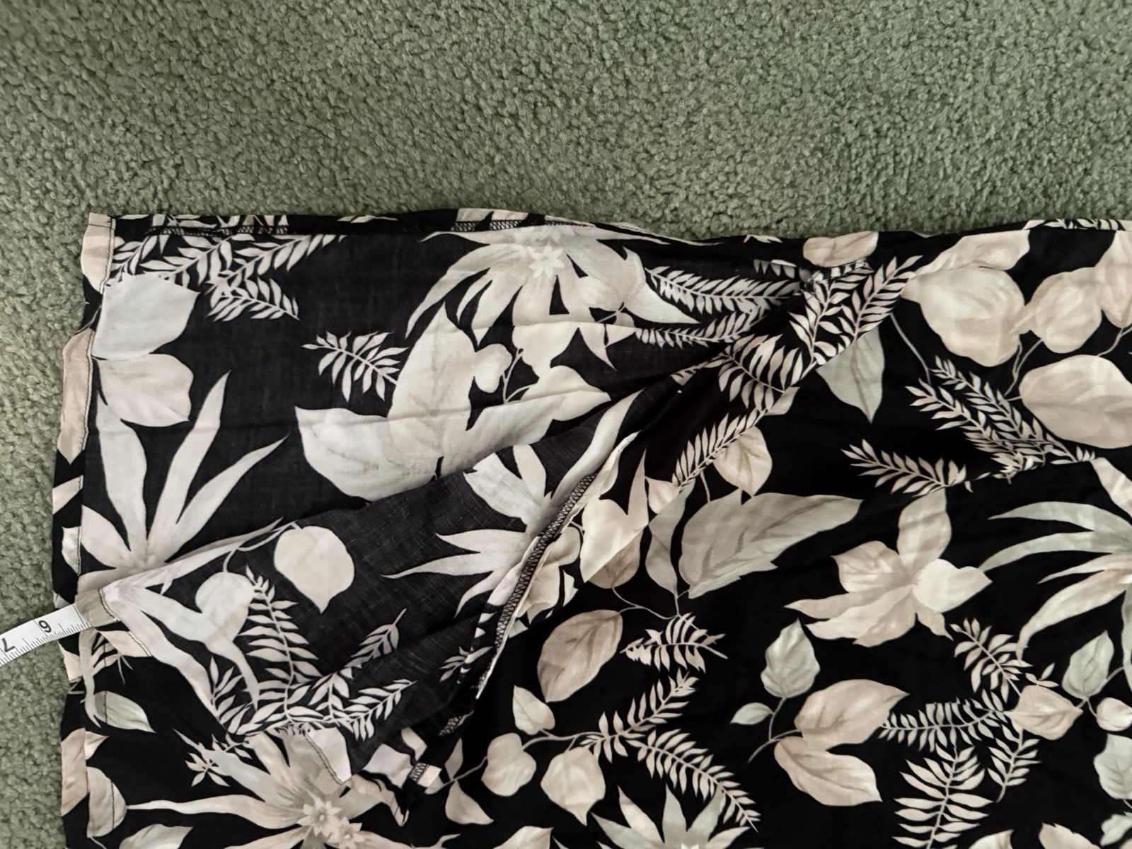 Kathy Levine Collection 2-Piece Outfit Set Woven Polyester Floral Skirt M