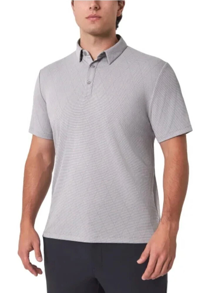 Modern Ambition Men’s Short Sleeve Polo Shirt, Gray, Size XXL