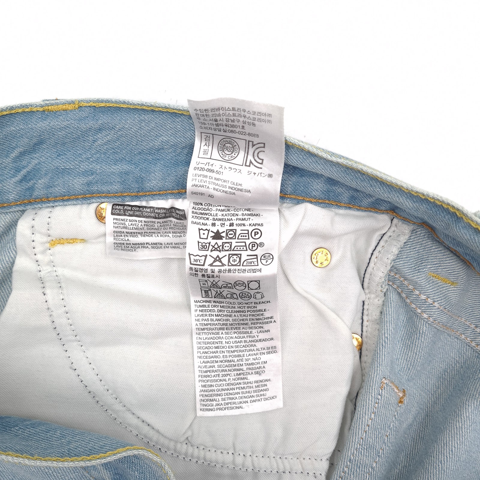 Vintage Levi’s Jeans 511 Men Slim Straight Fk8 Size W36 L34