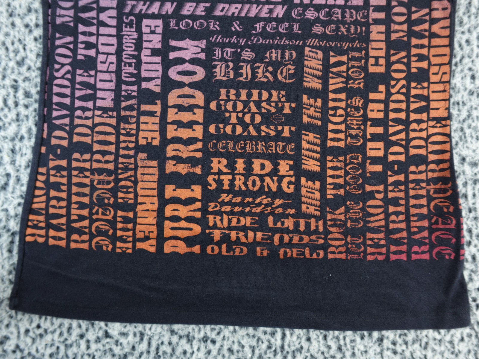 Y2K 2000s Harley Davidson Celebrate Women Riders May 2009 Black Tank Top Size L