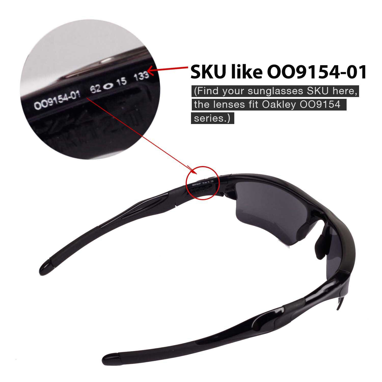 Walleva Replacement Lenses for Oakley Half Jacket 2.0 XL -Multiple Options