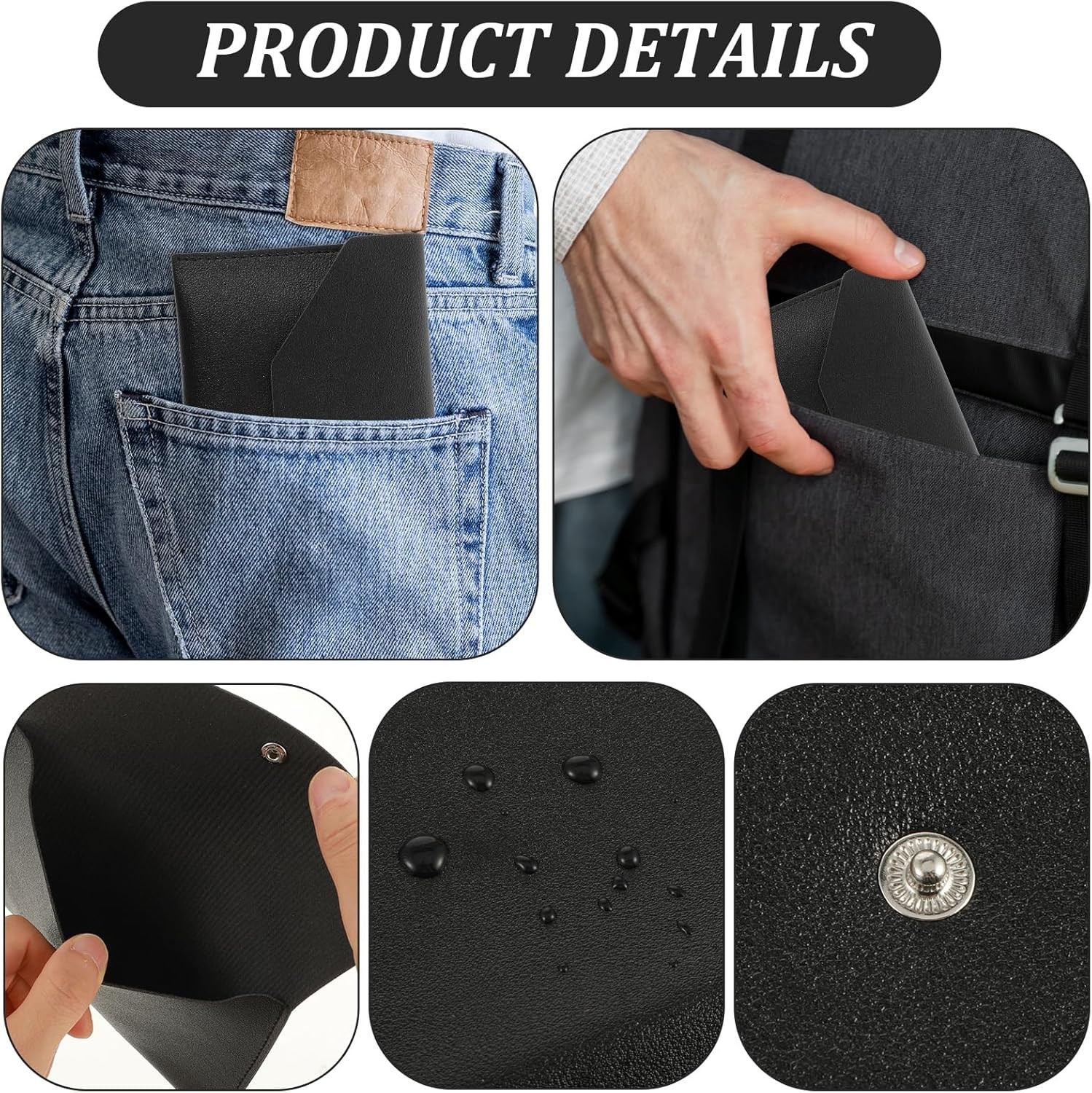 PU Leather Cash Envelope Wallet – Reusable Money Wallet & Pouch for Travel