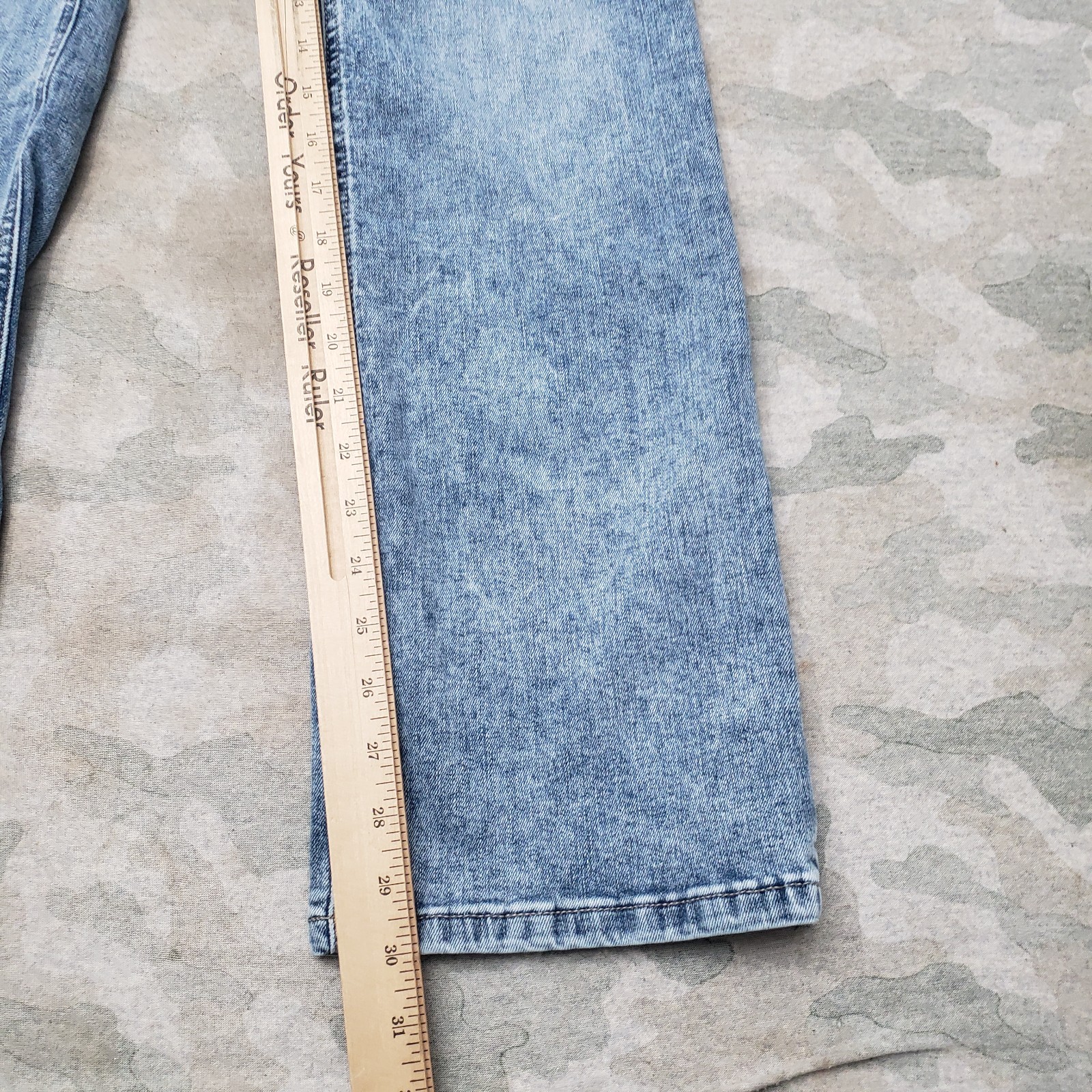 Wrangler Willow Jeans Womens 29×32 Blue Bootcut Western Pockets Denim Light Wash