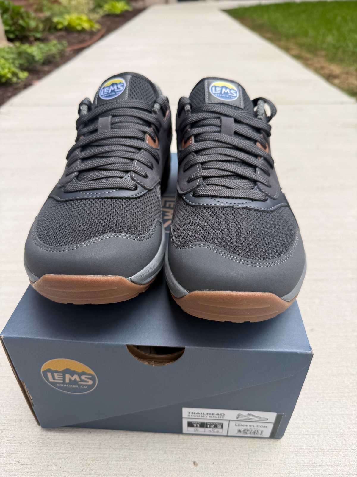 Lems Men’s Trailhead Shoes – STORMY NIGHT – (ALL SIZES/NEW) ⭐️