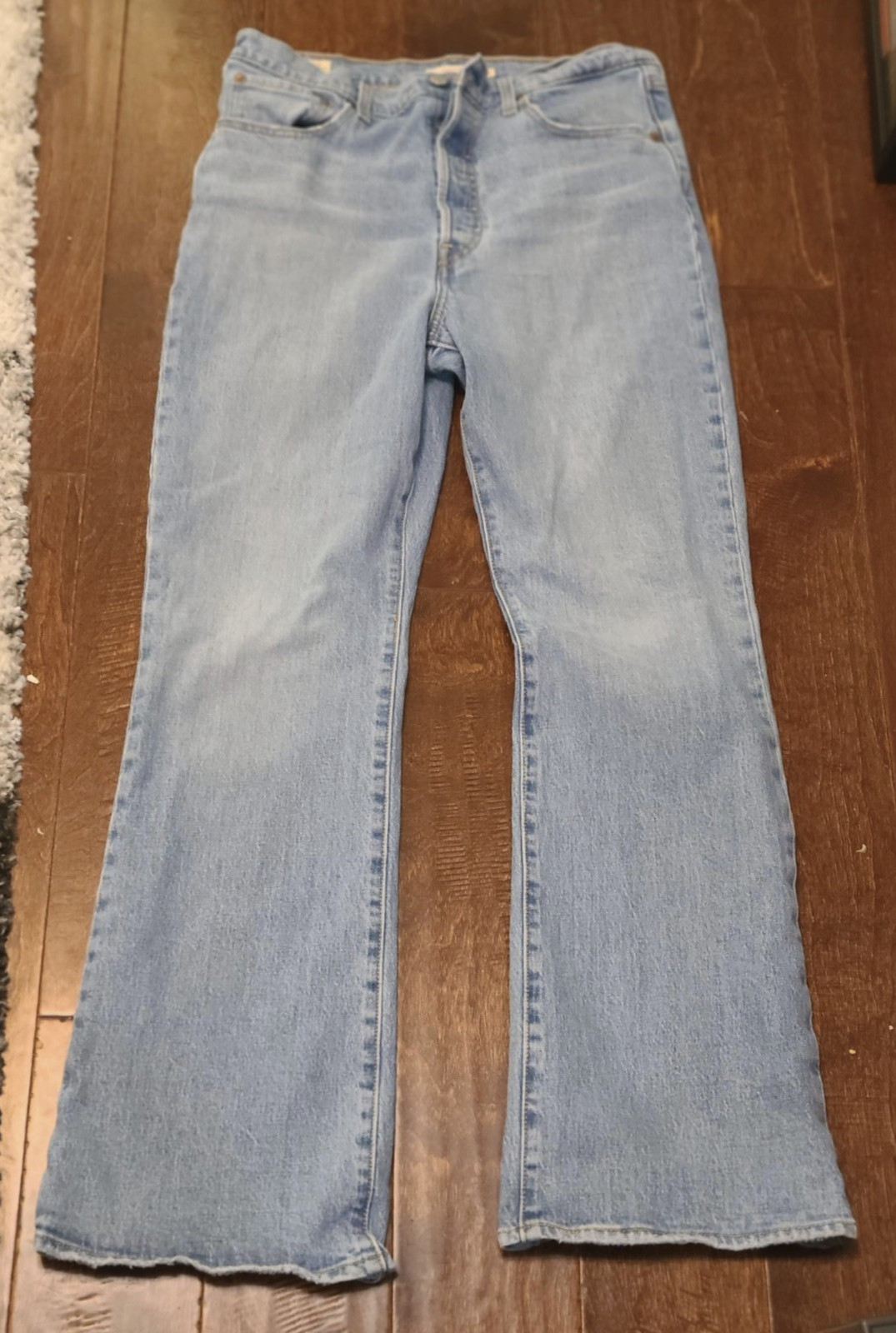Levi’s Ribcage High Rise Bootcut Womens Jeans Lt Wash Indigo 31×33