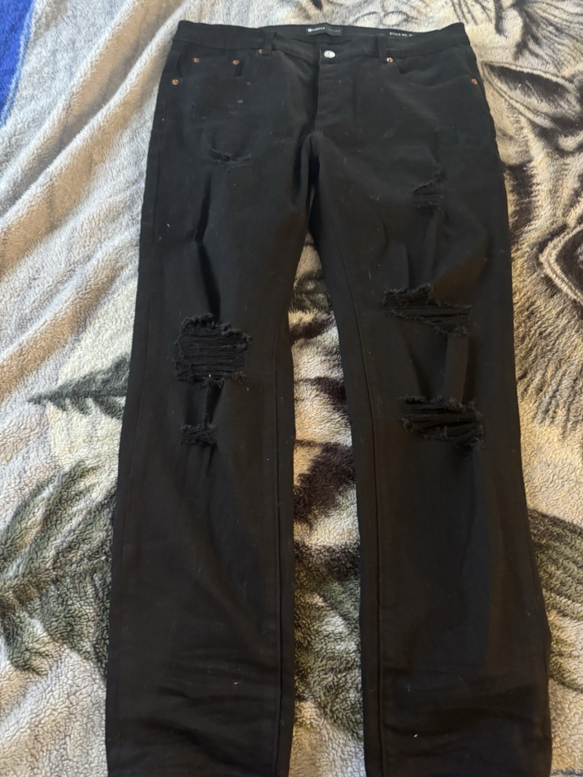 Purple Brand Jeans P001 Black Size 36 Skinny Black