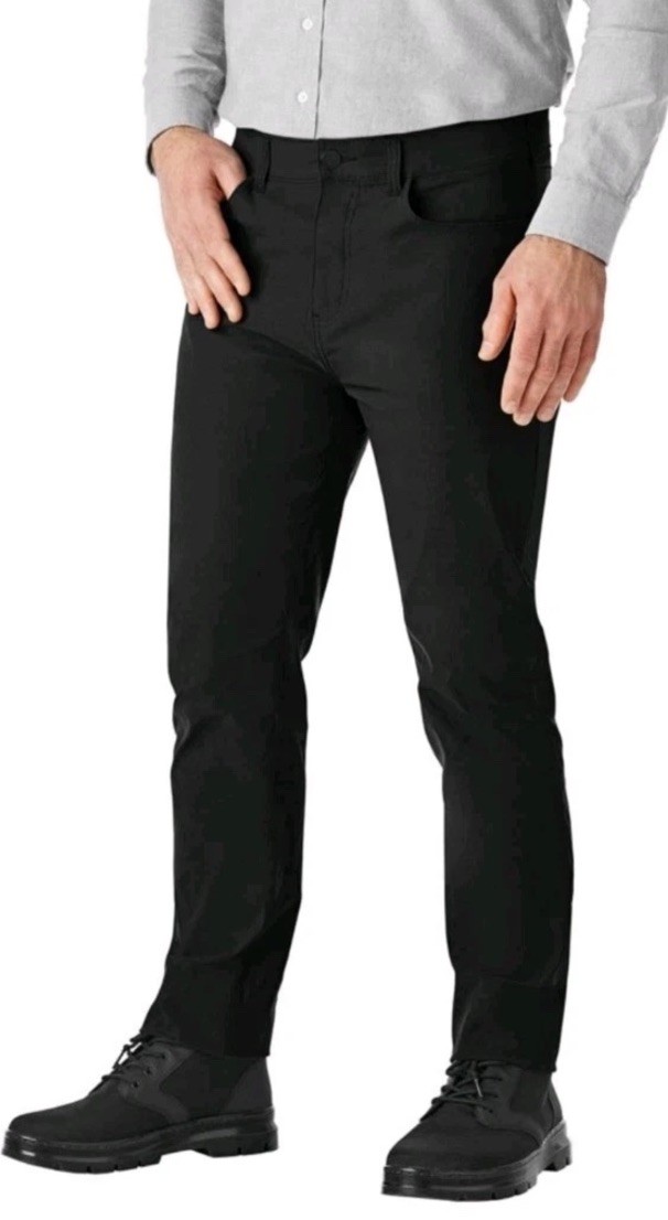 Member’s Mark Men’s Lightweight Black Straight Fit Denali Pant 36×34 NWT