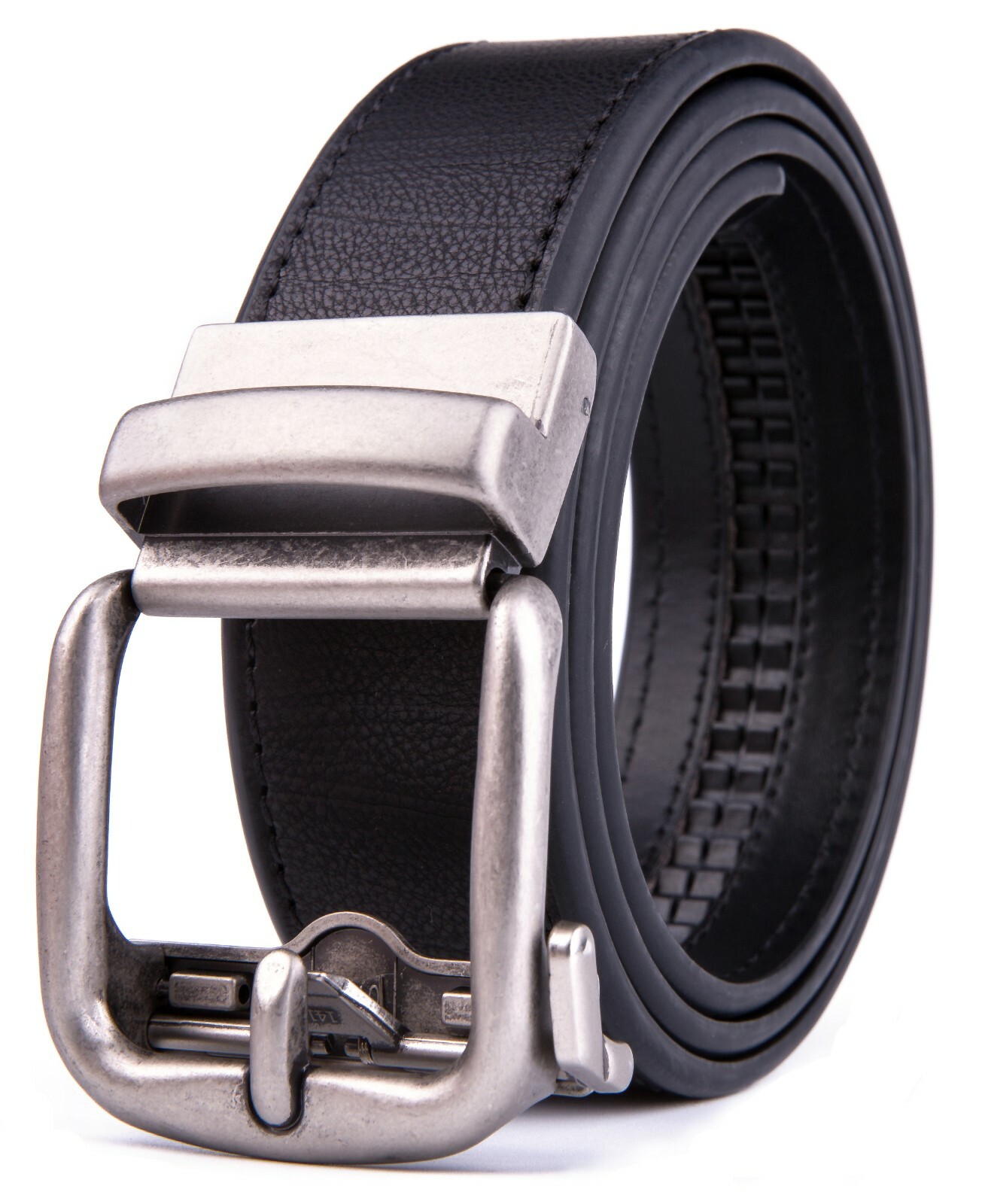 Leather Ratchet Belt for Men Belts with Automatic Buckle,1.5inch width