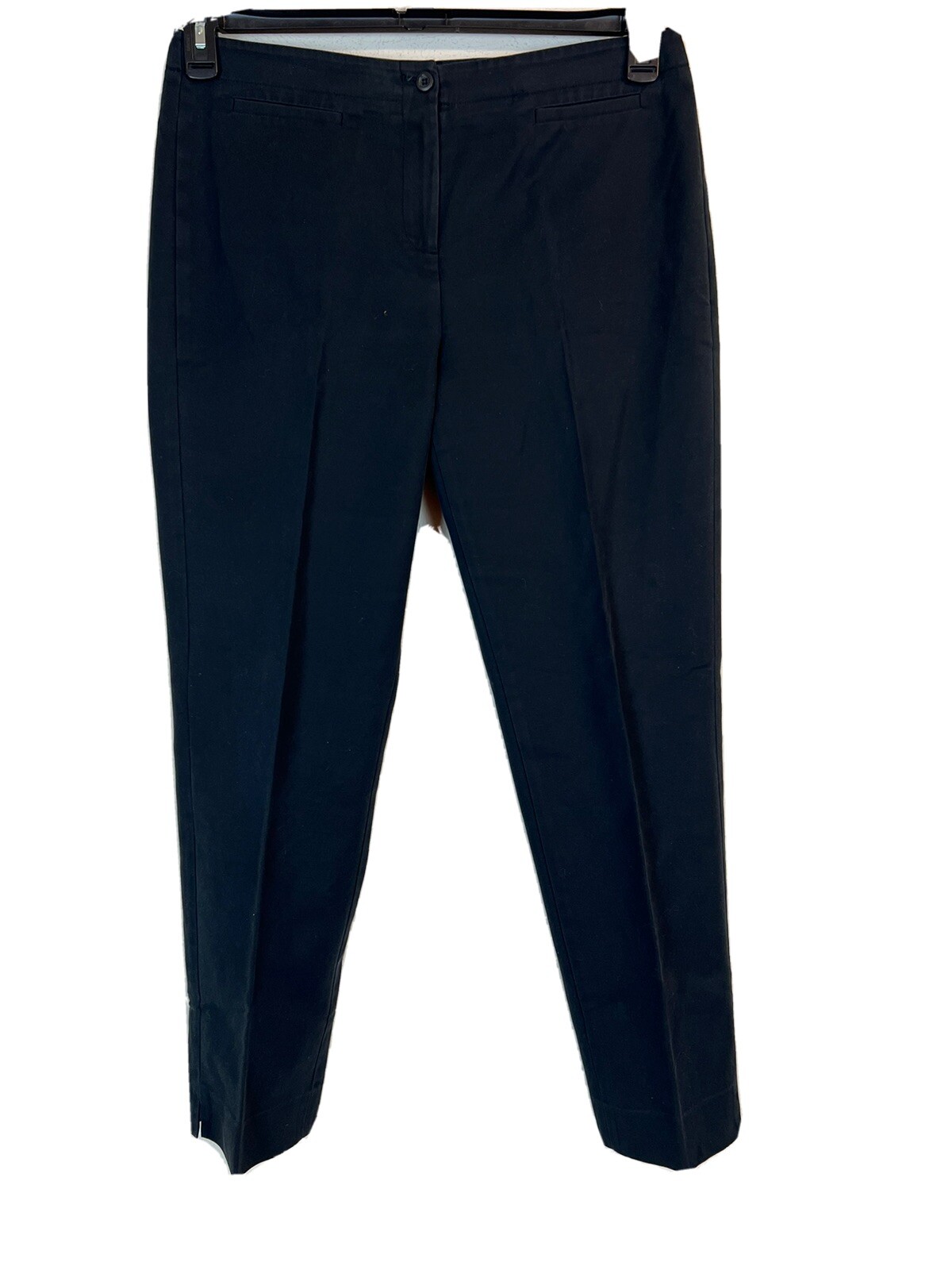 Women’s Black Gallia Moda Stretch Pants. Size 12. 97% Cotton/ 3% Elastane.