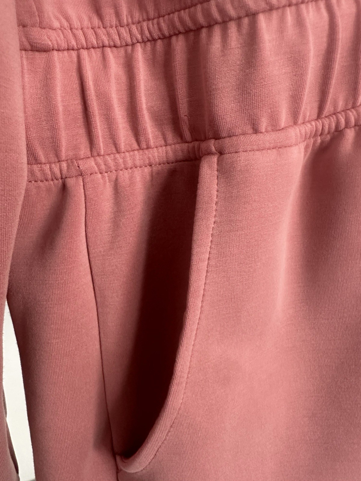 Member’s Mark Sandwash Pink Jacket M Lightweight Recycled Modal Spandex Full Zip